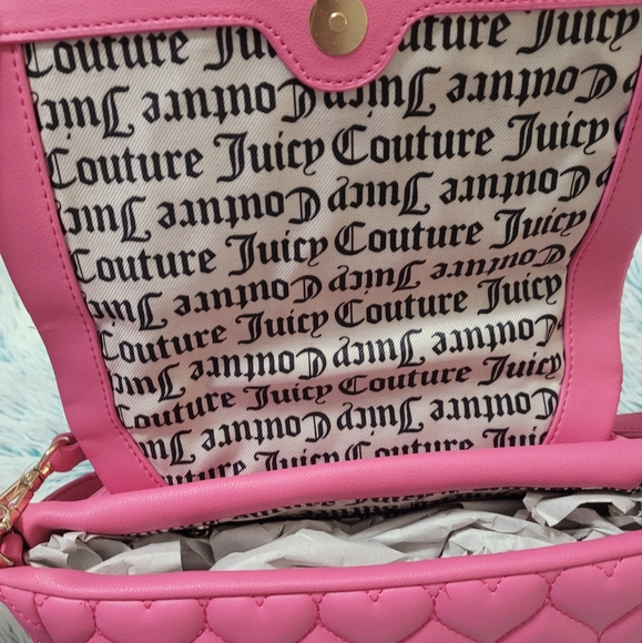 Juicy Couture Heart Quilted Flawless Flap Crossbody - Picture 7 of 7